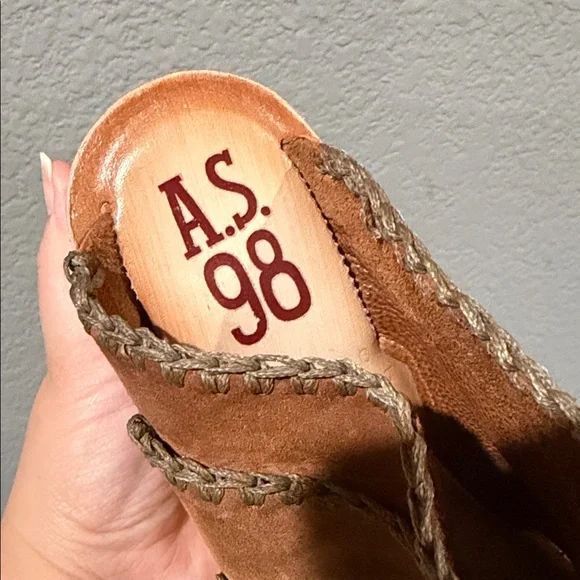 A.S. 98 Nelson heeled mules size 37 - Picture 3 of 5